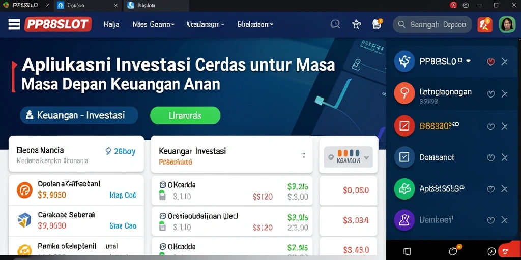 Tampilan antarmuka pengguna aplikasi PP88SLOT yang sederhana dan fungsional.