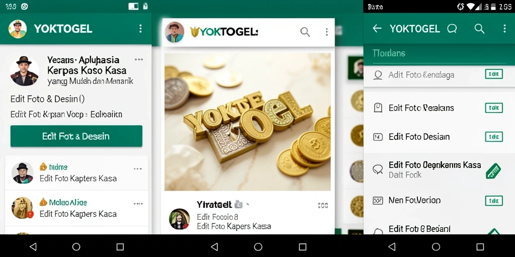 Antarmuka YOKTOGEL yang modern untuk Edit Foto Kertas Kaca.