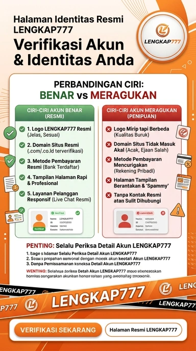 Tampilan kanal resmi lengkap777